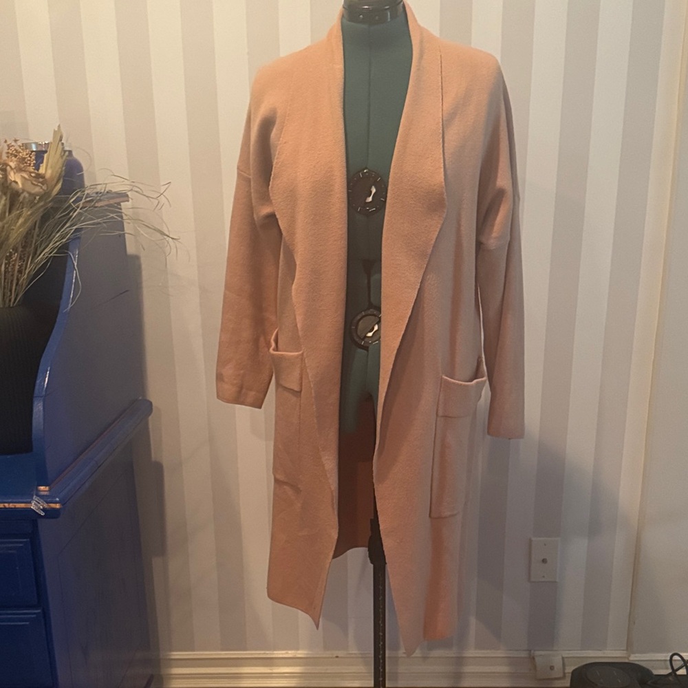 Open knit cardigan